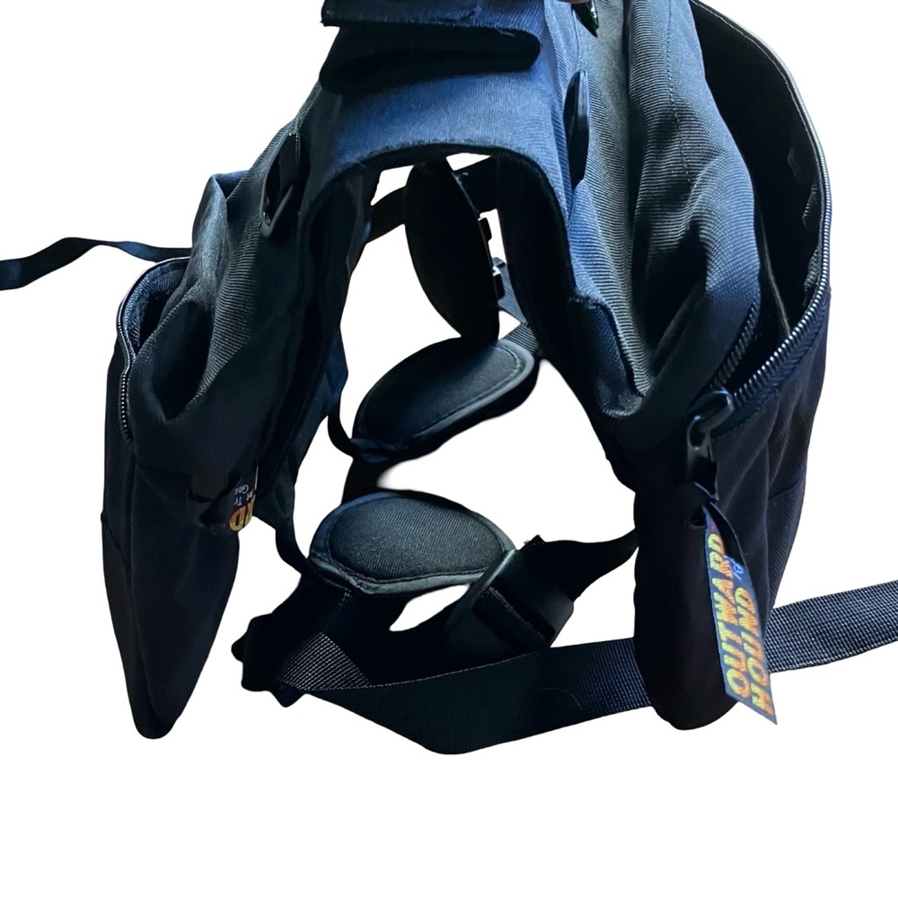 Outward Hound Dog Saddle Backpack Adjustable Black Medium Clip On Removable - Picture 2 of 13